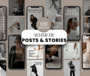 Beyond The Hustle 100 Luxe Aesthetic Posts & Stories with MRR