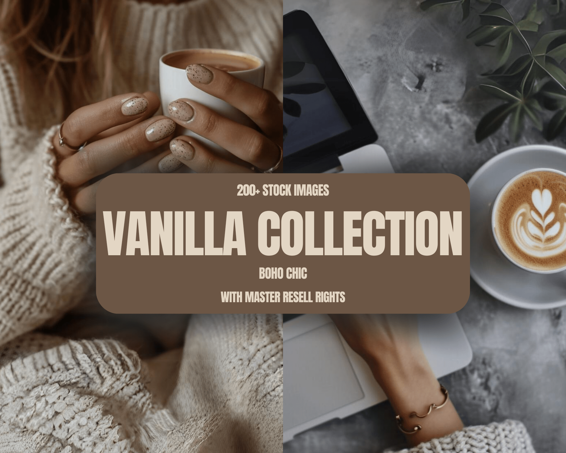 Beyond The Hustle 200+ Vanilla Social Media Stock Images Collection